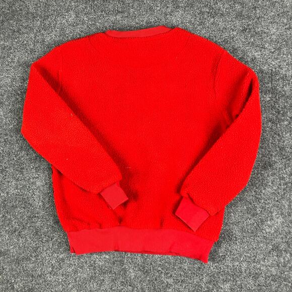 Marvel Spiderman Sweatshirt Kids 10/12 Red Sherpa Fleece Pullover Graphic Hero - Picture 3 of 4